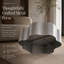 Table basse en acier inoxydable en forme de couronne de 39,4 po Caston, centre de table moderne sculptural d'une capacité de 220 lb