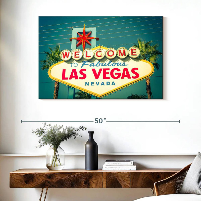 Panneau de bienvenue Vanna Las Vegas, H 26 po x l 39 po