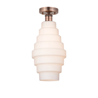 Canton Glass Semi Flush Mount