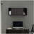 Stained Walnut Wall Storage Cabinet