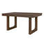 Table de salle à manger à rallonge 60-78 "avec rallonge amovible, table de cuisine en bois pour 4 à 8 personnes, finition noyer-2142016598
