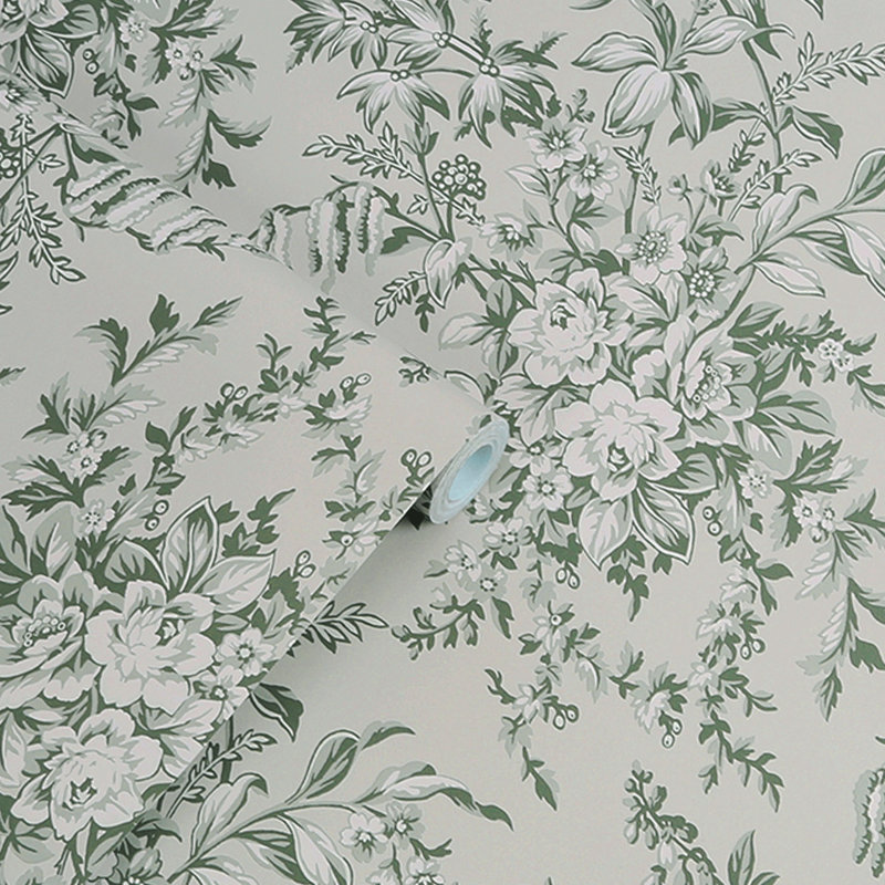 Papier peint sauge Daisy-Lyn Laura Ashley