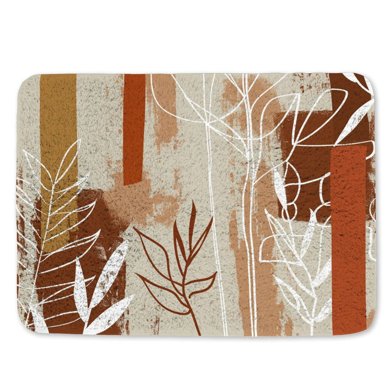 Kenso Microfiber / Microsuede Bath Mat, Single - 24" L x 17" W