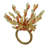 Beaded Flower Napkin Ring-71536407