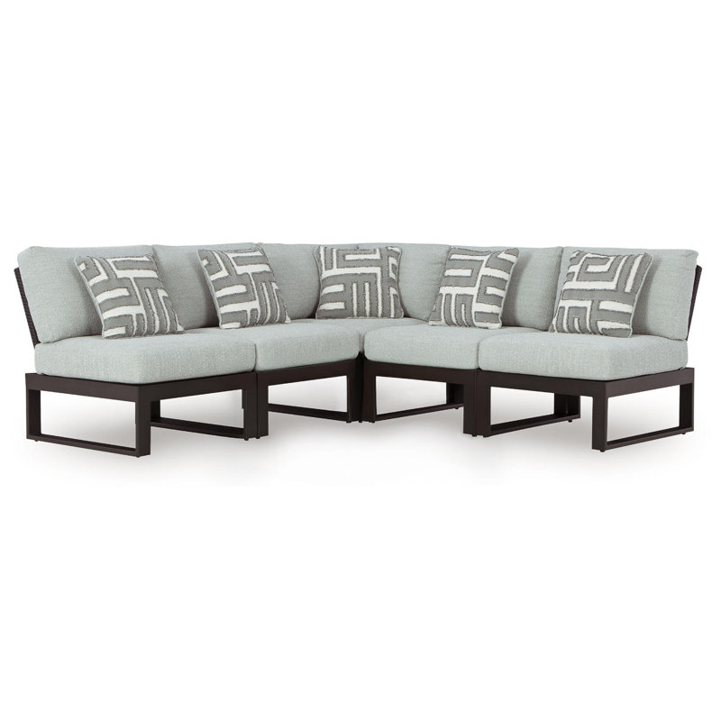 Jennings 5-Piece Outdoor Sectional, 5, Symmetrical