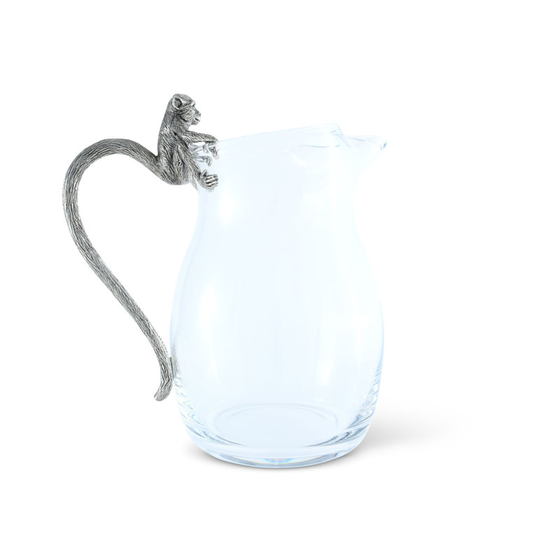 Safari Glass and Pewter 1 - Piece Pitcher Set