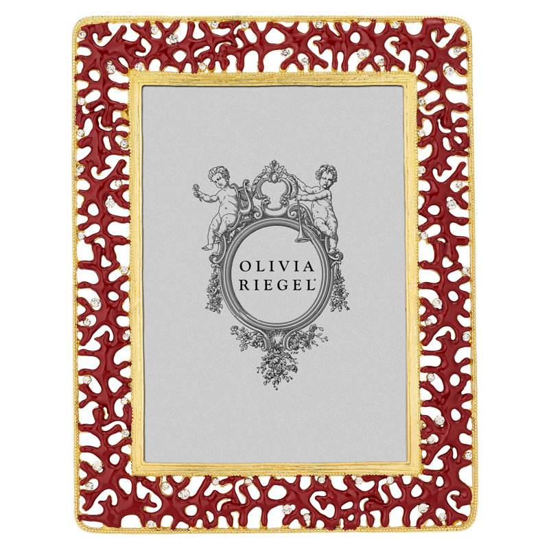 Coral Enamel Picture Frame