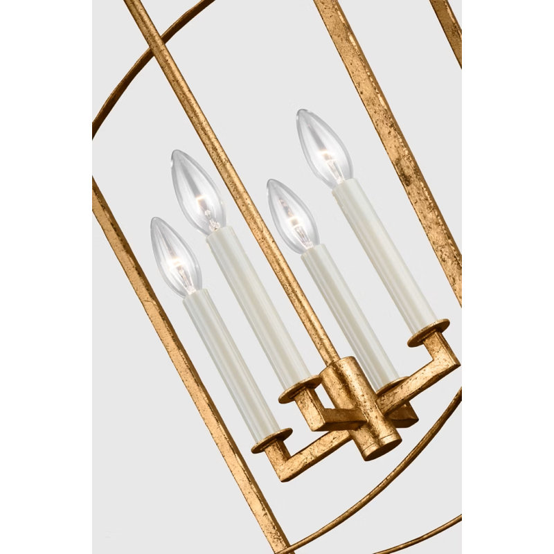 Olive 4-Light Chandelier, Antique Gild