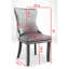 2 chaises de salle à manger, revêtement en velours bleu, pieds en bois massif, rivets décoratifs, chaise de style américain, fabrication, surpiqûres élégantes, Sw8809lb-1004985705-1004985706