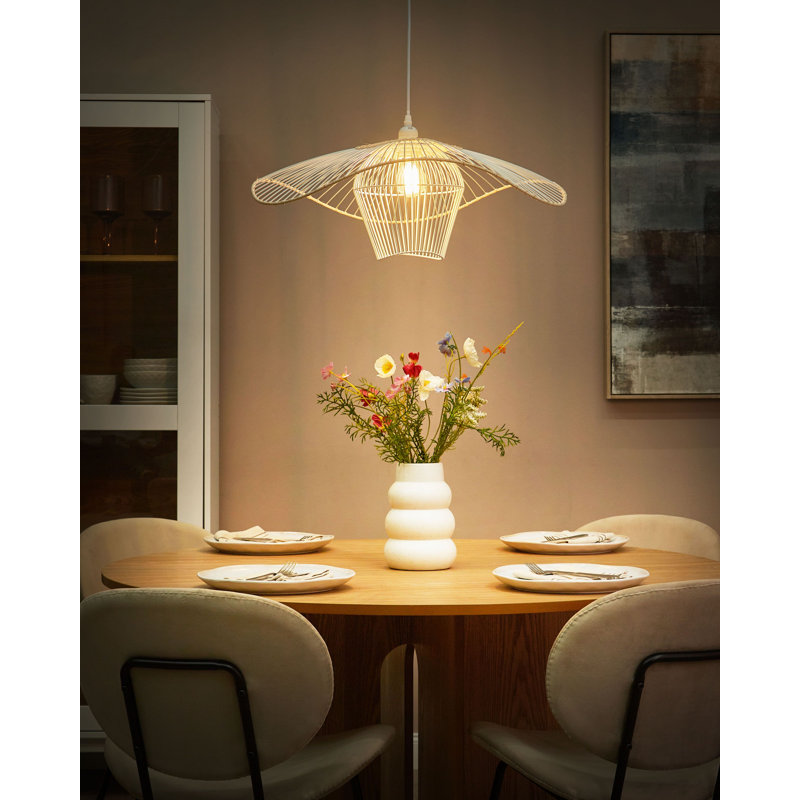 Ameriyah 1 - Light Unique/Statement Pendant, White 