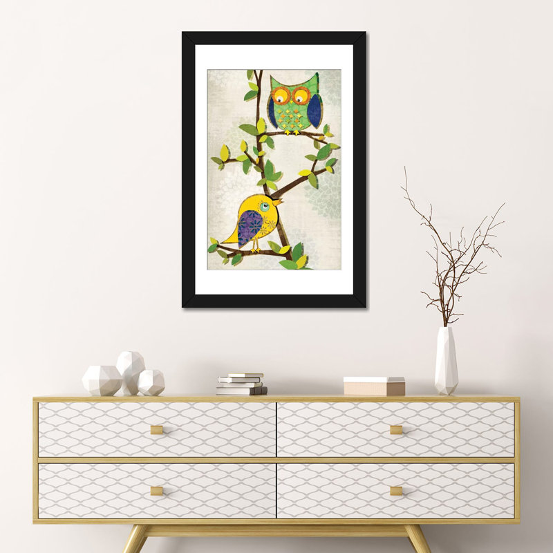 « branching out ii », impression sur toile tendue, H 24 po x l 16 po x P 1 po, Papier avec cadre noir, Blanc