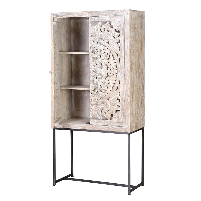 Edmond 85cm Solid Wood Sideboard