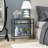 Ceno 24" Wide Rectangular Side Table in Blackened Bronze-2126616279