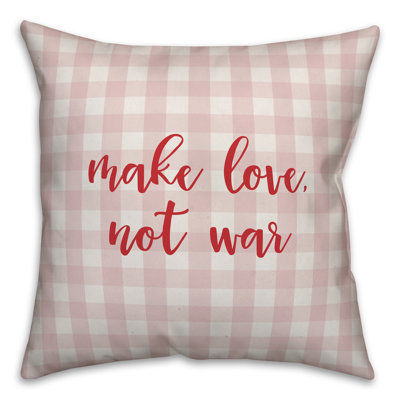  Coussin «Make Love Not War»