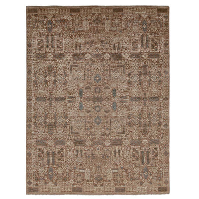Southwestern Area Rug in Rust/Beige