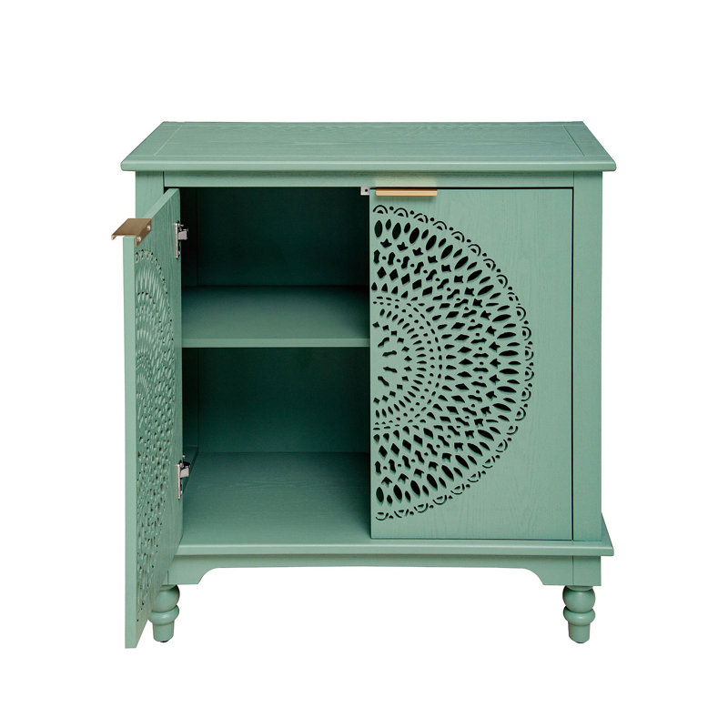 Buffet à 2 portes American Style, Vert clair