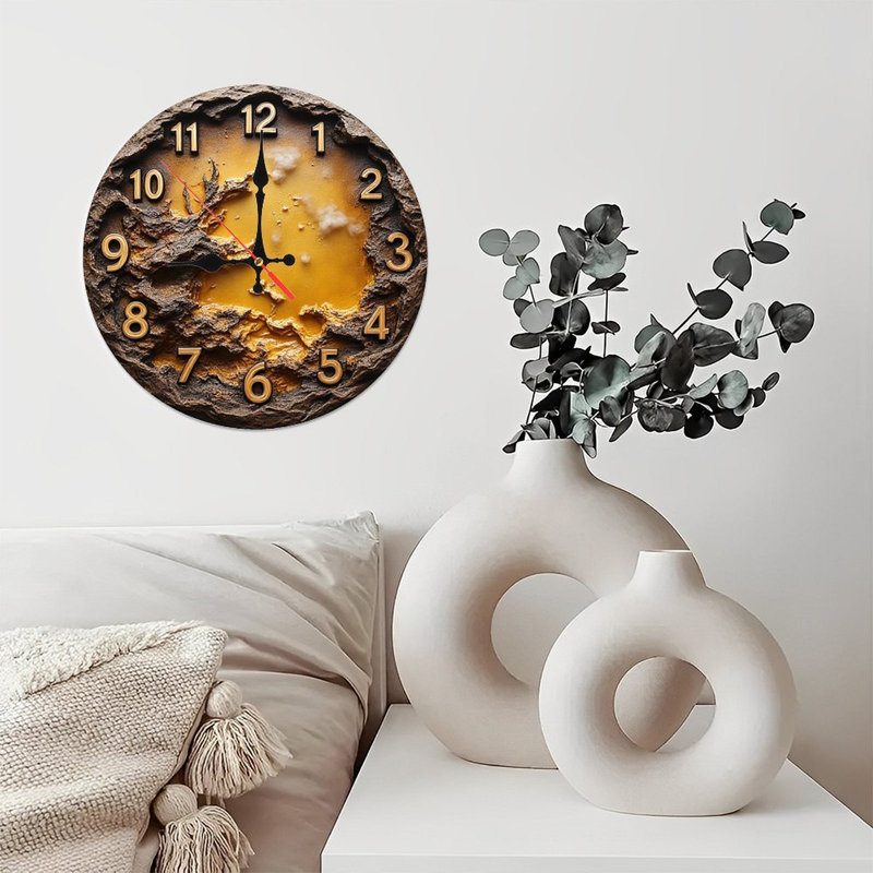 Horloge murale en résine