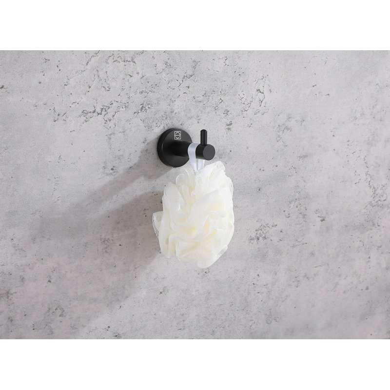 Freya 4 - Piece Bathroom Hardware Set, Matte Black