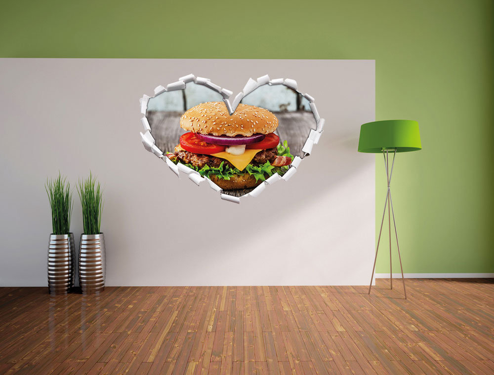 Wandtattoo Leckerer Cheeseburger