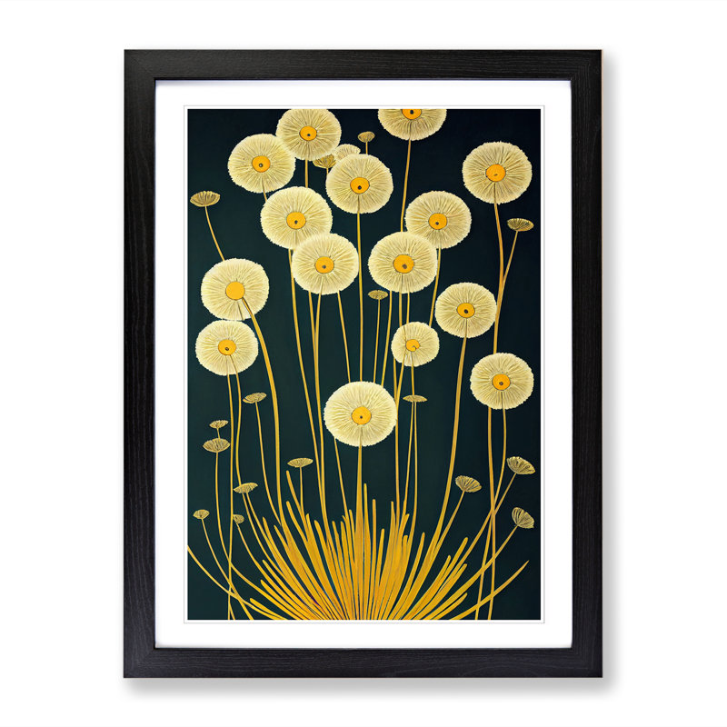 Winnick Dandelion - Single Picture Frame Print, 64" H x 46" W, Brown
