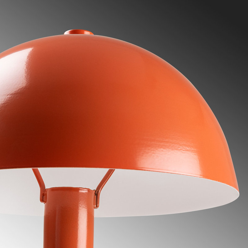 Stylish Metal Wall Lamp, Orange Finish, 7.9 x 11.4 x 9.4 inches | E14 Socket, Max 40W | Perfect for Living Room & Bedroom Decor | IP20 Rated, Durable Design with Sleek Cap & Base Plate | Bulb Not Included