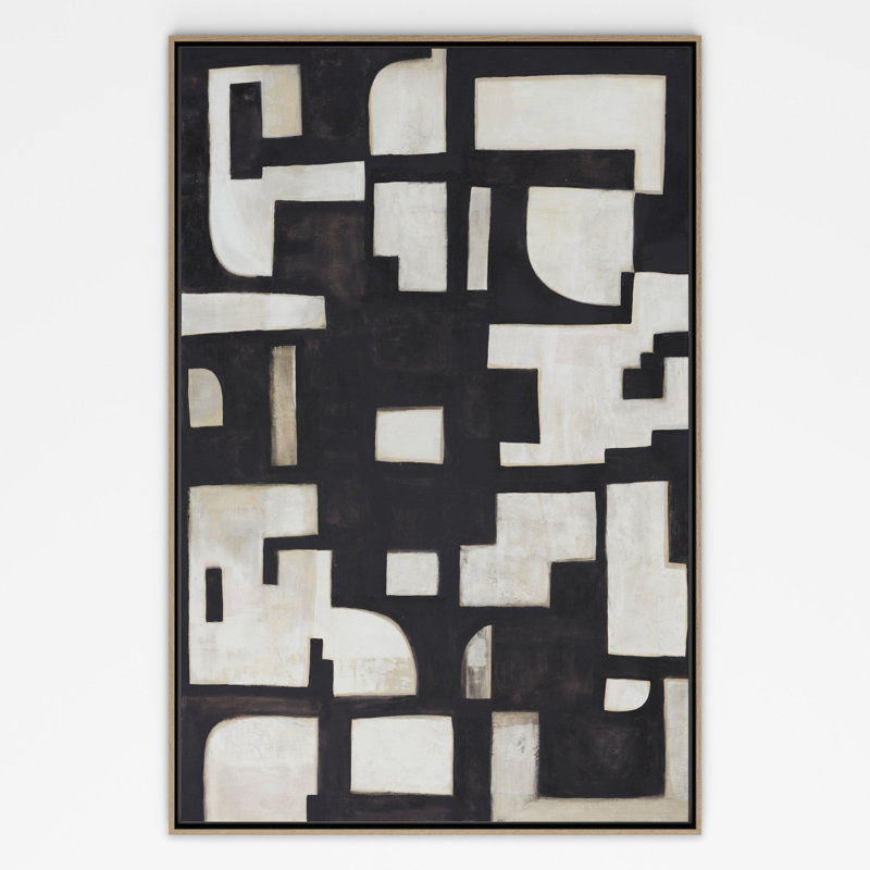 Civilization Painting by Jess Engle, Natural Maple, 60" H x 40" W