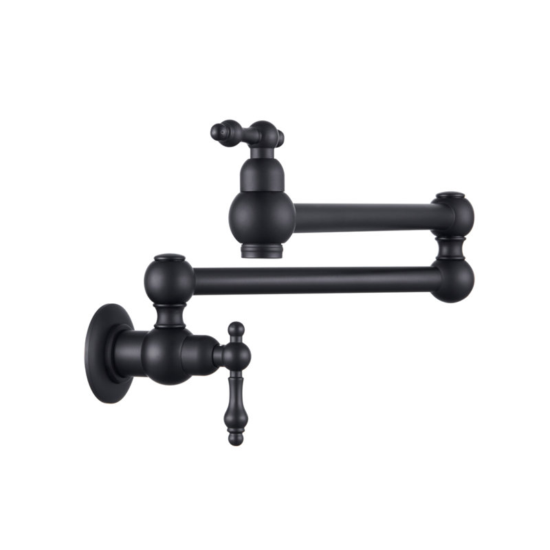 Robinet remplisseur mural, Noir mat