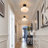 Single-Light Ribbed Milk Glass Flush Mount