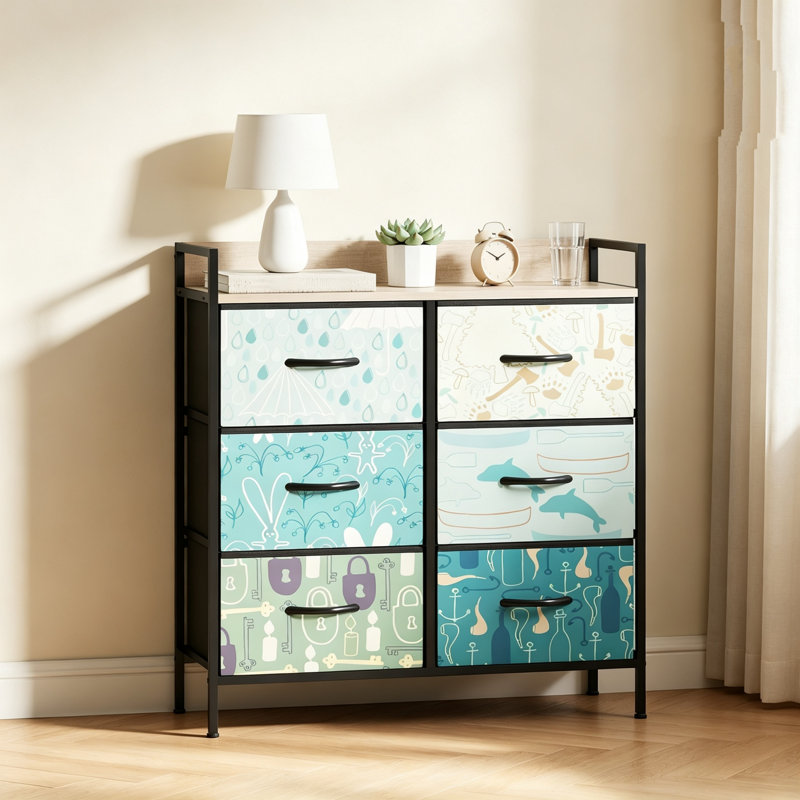79 cm W Chest of 6 Drawers
