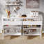 Buffet 63 "à cannelures avec rangement, armoire-bar console et crédence moderne-410280856
