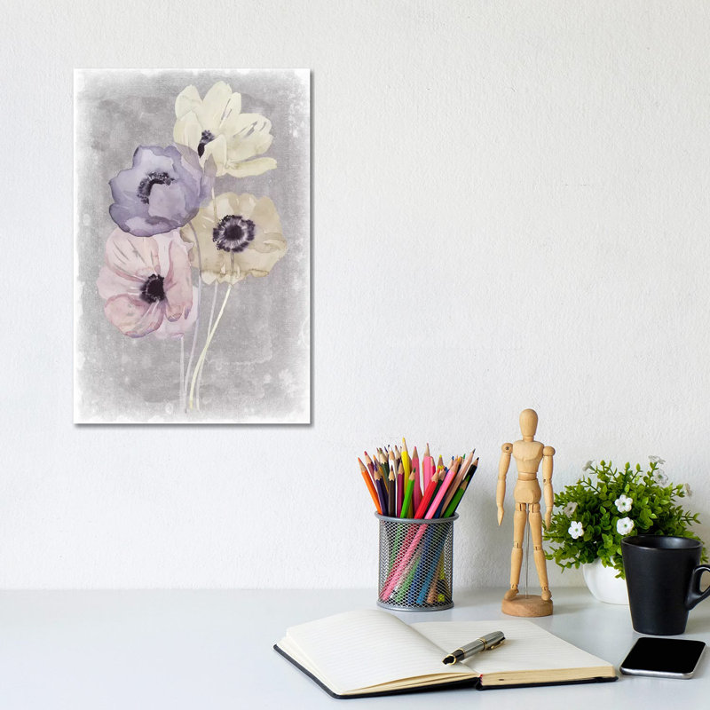 Floral Waltz I 1 Piece Wrapped Canvas Wall Art, 30.48cm H x 20.32cm W