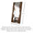 Zen-Style Vintage Pine Explosion-Proof Full-Length Mirror-129862365
