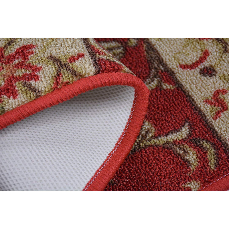 Tapis d'escalier antidérapant Danilo lavable à la machine, taille 8,5 po x 26 po, Ensemble de 13
