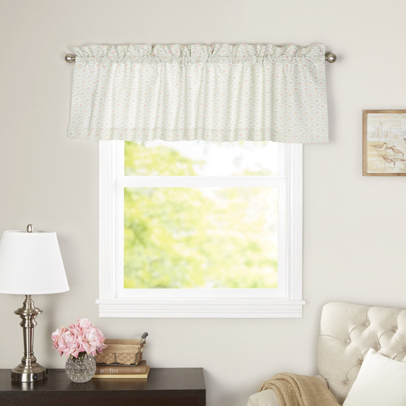 Oxford Cotton Floral Balloon Window Valance