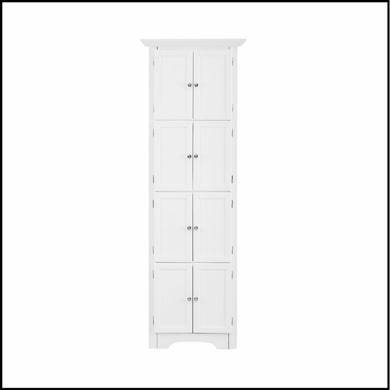 Grande armoire de rangement avec portes et 4 tablettes réglables, parfaite pour organiser et maximiser l'espace dans n'importe quelle pièce