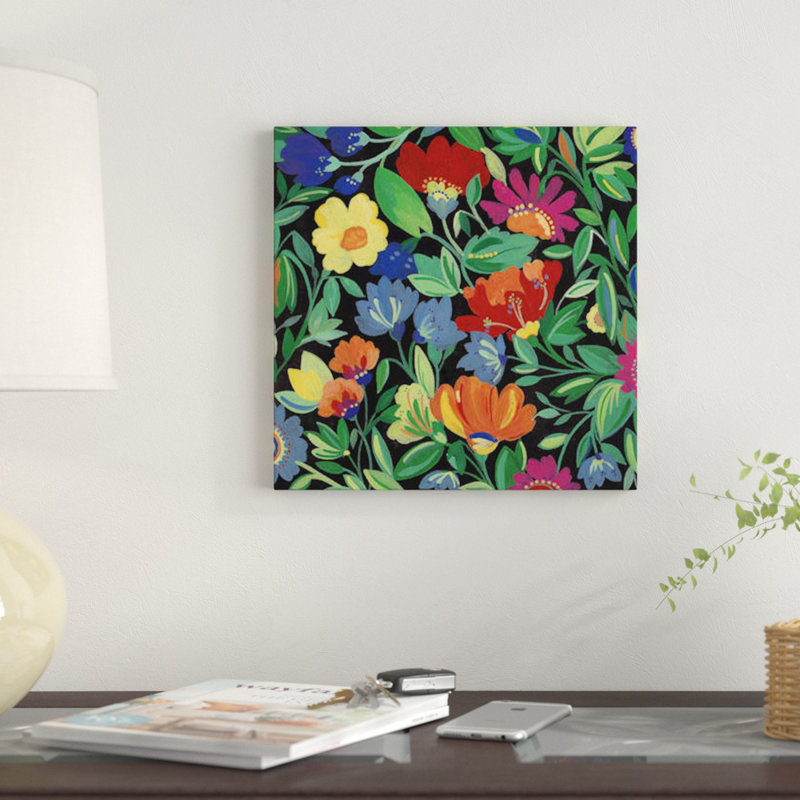 «Jamaican Garden», reproduction sur toile, H 26 po x l 26 po x P 1,5 po, Pas de tapis, Toile tendue
