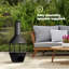 Tabris Column Wood Burning Smokeless Chimnea