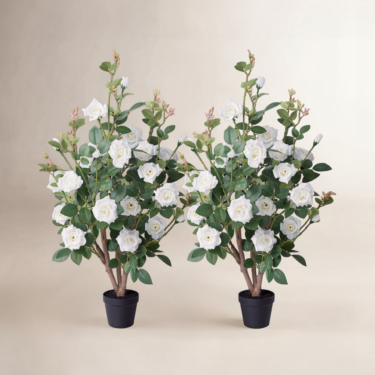Ashwell UV Resistant Rose Tree, White, 36 (in) x 20 (in)