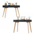 Ensemble de bureau 2 pièces avec tiroirs 19,7 po en solde, noir