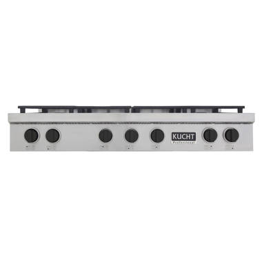 GASLAND Chef 48'' Gas Rangetop with Indicator Light 6 Deep Recessed Sealed  burners & Griddle Continuous Cast Iron Grates - On Sale - Bed Bath & Beyond  - 35436510