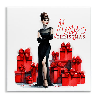 Art mural sur toile Trendy Merry Christmas par Amanda Greenwood