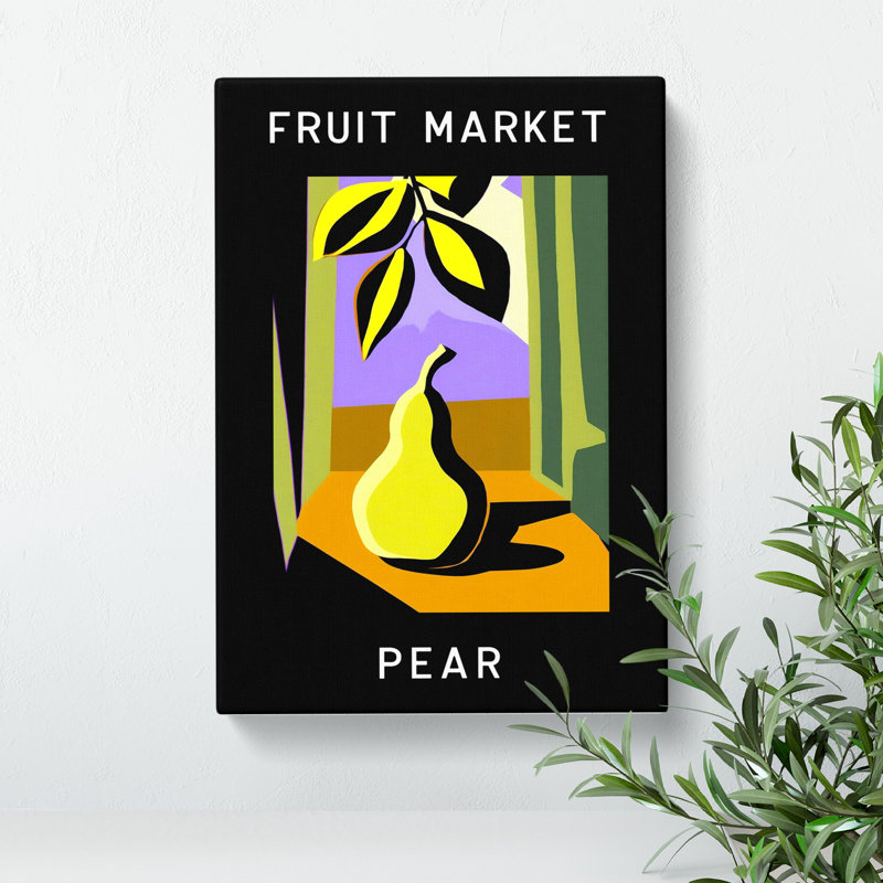 XMKTMKT-495 Pear Fruit Market Exhibition Vol.7 - Wrapped Canvas Print, 50cm H x 35cm W x 3cm D