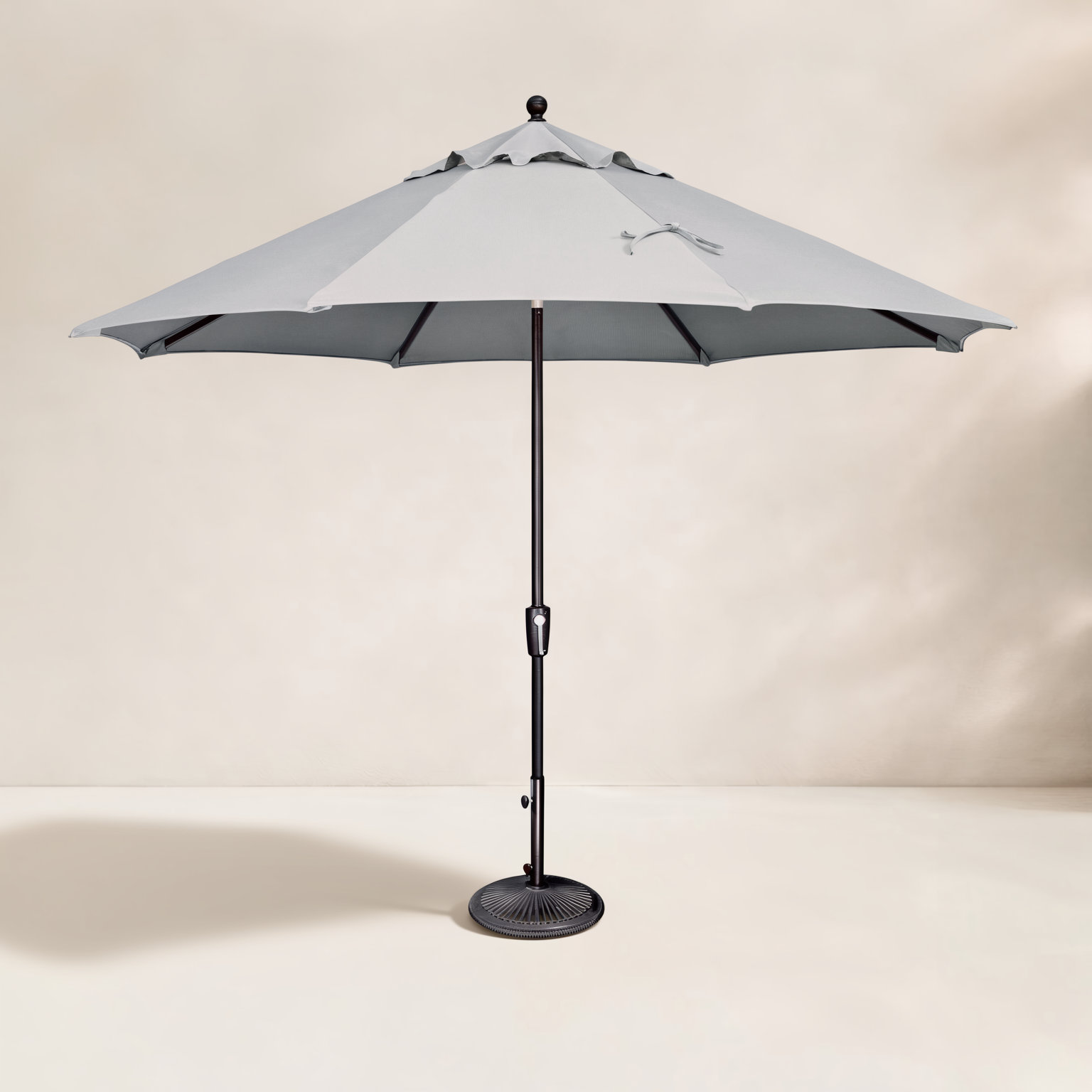 132'' Sunbrella® Outdoor Umbrella, Bronze, Cast Silver Sunbrella®