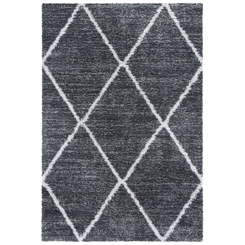 Pouliot Shag 500 Performance Geometric Rug, Rectangle 3' x 5'