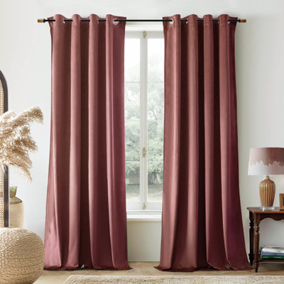 Ensemble de 2 rideaux obscurcissants en velours