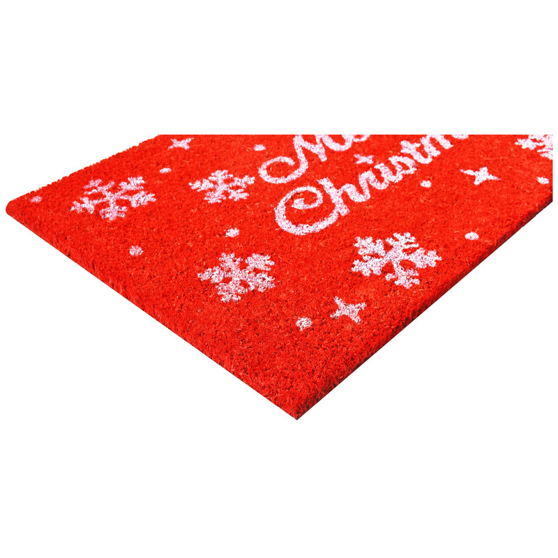 Mayle Non-Slip Christmas Outdoor Doormat, 17" W x 29" L
