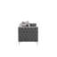 Causeuse en velours gris Lorreto