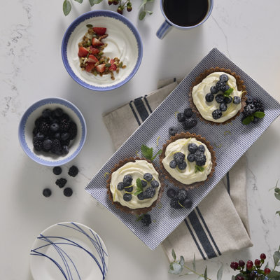 Royal Doulton Pacific Blue Dots 15.5in Serving Tray