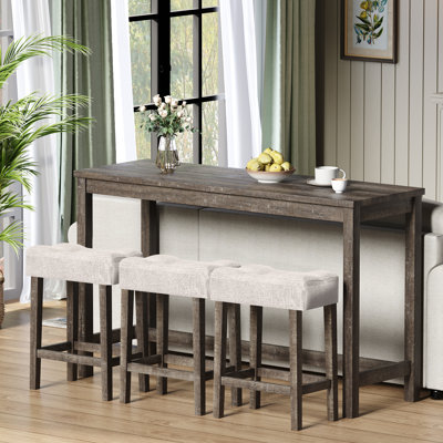 Mellisha 3-Person Counter Height Dining Set