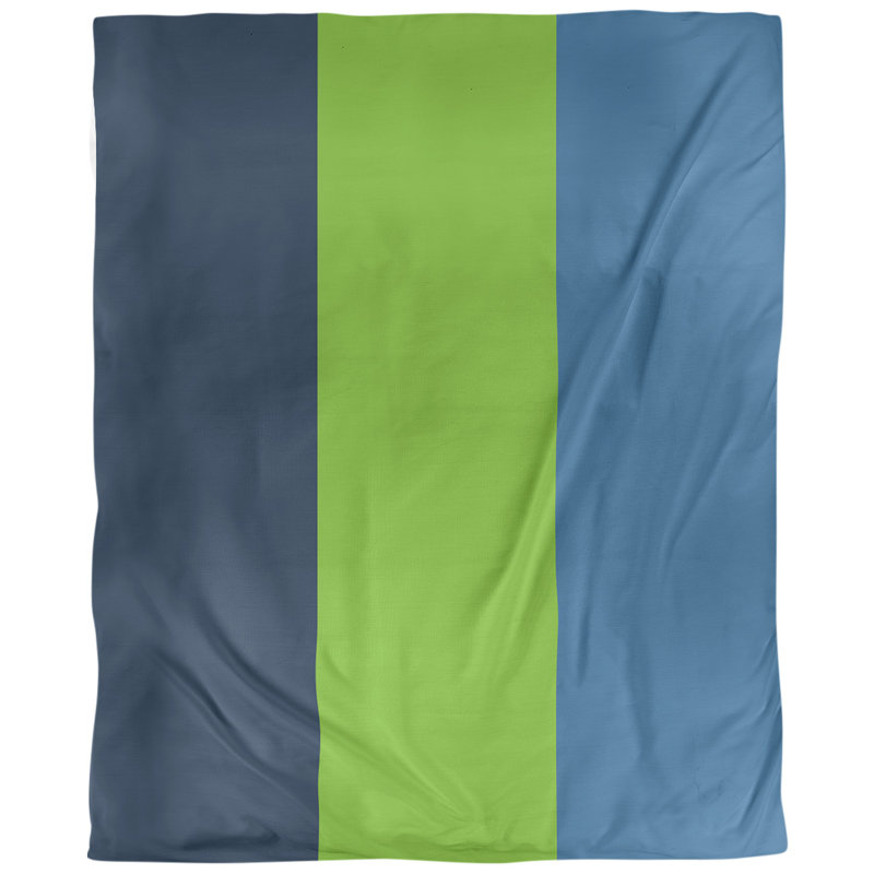 Housse de couette réversible basket Minnesota, Housse de couette pour grand lit, Polyester brossé